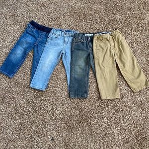 Four pair of boy jeans size 3T